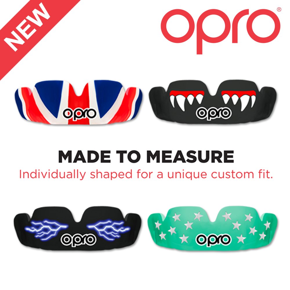 OPRO Custom Fit Mouth Guard Kit Choose Your Own Design 18 Month