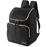 Halivita Cooler Backpack Insulated Leak Proof 33 Cans, Waterproof Hiking Backpack Cooler Soft Cooler Bag Lunch Backpack for Picnic Camping, Black