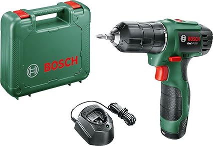Coffret Perceuse Visseuse A Deux Vitesses Sans Fil Bosch Easydrill 1200 Livree Avec Une Batterie 12v Un Embout De Vissage Double Noir Vert Amazon Fr Bricolage