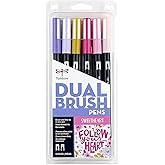 Tombow 56228 Dual Brush Pen Art Markers Sweetheart, Portrait, 1 Count (Pack of 6)