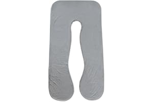 Meiz Pregnancy Pillow Cover, U Shaped Pregnancy Pillow Cooling Silky Cover, 60 inch Maternity Pillow Cover, Dark Grey