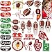 WAVEJOE Football Face Temporary Tattoos, Football Party Favor Supplies for Super Bowl Birthday Party Decoration（6 Sheets）