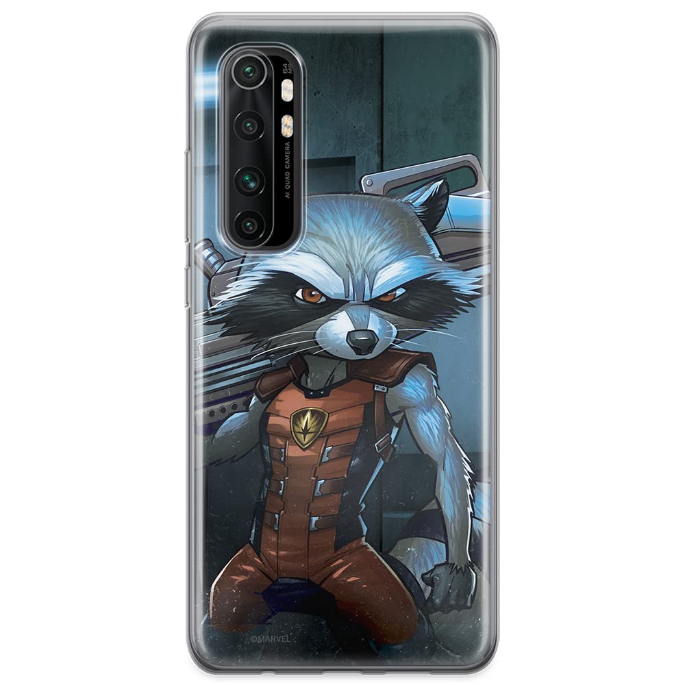ERT GROUP mobile phone case for Xiaomi MI NOTE 10 Lite original and officially Licensed Marvel pattern Rocket 001 optimally adapted to the shape of the mobile phone, case made of TPU