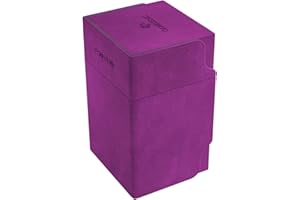 Gamegenic Watchtower 100+ XL Convertible Deck Box | Double-Sleeved Card Storage | Card Game Protector | Nexofyber Surface | Holds Up to 100 Cards | Purple Color | Made by Gamegenic (GGS20107ML)