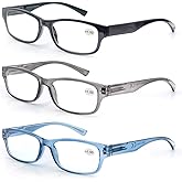 MODFANS Set of Reading Glasses 1.75 for Men Women Readers with Comfortable Spring Hinge Stylish Look with Pouch