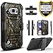 Galaxy S6 Active Case, Dual Layers [Combo Holster] and Built-in Kickstand Bundled with [Premium HD Screen Protector] Hybird Shockproof and Circlemalls Stylus Pen for Samsung Galaxy S6 Active (Camo)
