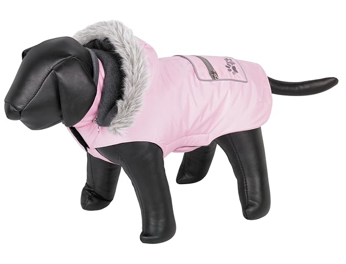 Pink hooded dog coat 32cm / 13inch Amazon.co.uk Pet Supplies