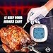 Digital Chef Touch Screen Instant Read Meat Thermometer - Preset Temperatures for Cooking Meat & Food - Doubles as a Digital Countdown Timer - Heat-Resistant Gloves for BBQ and Oven Included