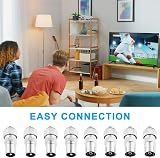 AXFEE 8PCS Digital Signal Antenna Splitter 4 Male 4 Female Coax Connectors view 7