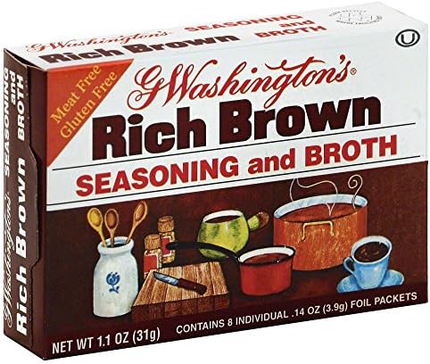 George Washington Rich Brown seasoning and Broth 1.1 OZ (Pack of 2)
