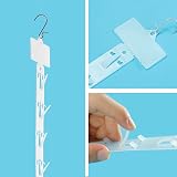 iziusy 10pk Plastic Hanging Merchandise Strips w/ Hooks Display Label Header view 3