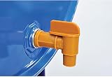 ITP Packaging 3/4" BSP Plastic Drum Tap for 210/220L Drums LDPE Gold view 1