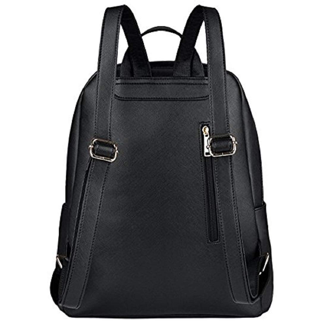 taps fashion stylish girls school bag college bag casual backpack (black)