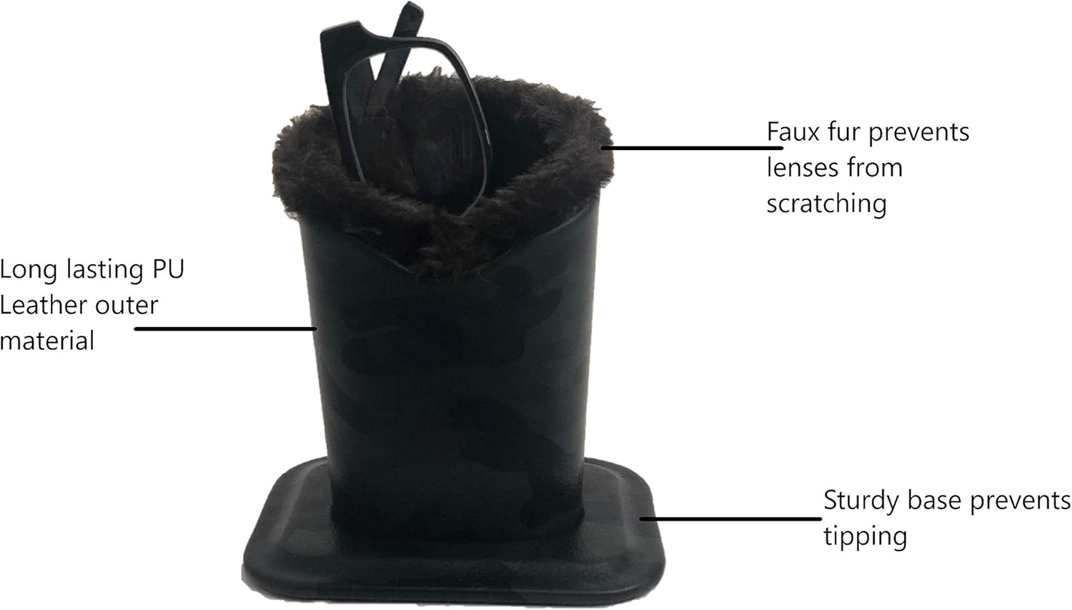 Stand Up Eyeglass Case Eyeglass Stand Eyeglasses Holder For Nightstand Standing Glasses Case Unisex Accessories Clothing Shoes Jewelry