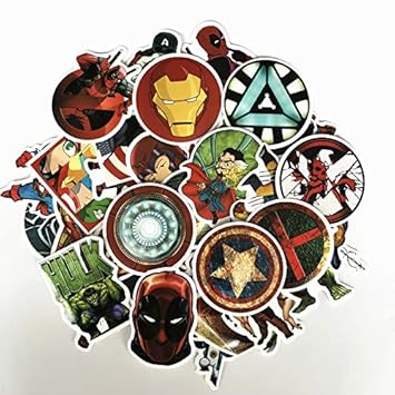 DADATU Pegatinas 50pcs Super Hero Pegatinas para Snowboard ...