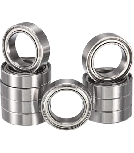 Cuscinetti ABEC 3 Guarnizione Gomma 10x Cuscinetti A Sfera Di Precisione Trb Rc 5x16x5mm Abec 3 Con - Foto 12