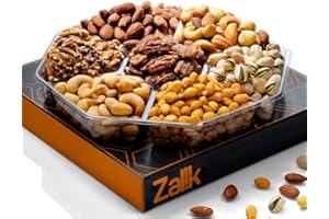 ZALIK Holiday Nuts Gift Boxes for Families, 7 Variety Christmas Gifts, Healthy Gourmet Food Gifts for Delivery Prime, Fresh Fruit Nut Gift Boxes, Sympathy Gifting Ideas for Men Woman Mom Dad Grandma