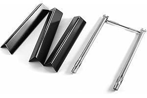 GRILL VALUEPARTS Spirit E-210 Grill Replacement Parts for Weber Spirit 200 Series Grill Parts 7635 Flavorizer Bars 68949 Burner Tube Kit Spirit E210 S210 210 Spirit II E-210 Spirit 2 E210 2 Burner 46110001 44010001