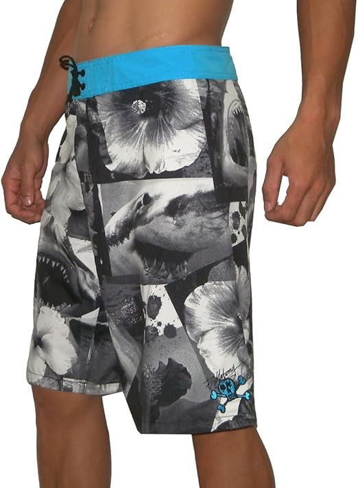 Billabong Land Shark Mens Skate & Surf Boardshorts Size 32 Black