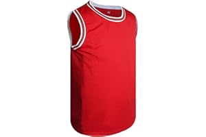 Rioofinx Basketball Jersey, Mens Blank Jerseys Plain Sleeveless Practice Jersey S-3XL
