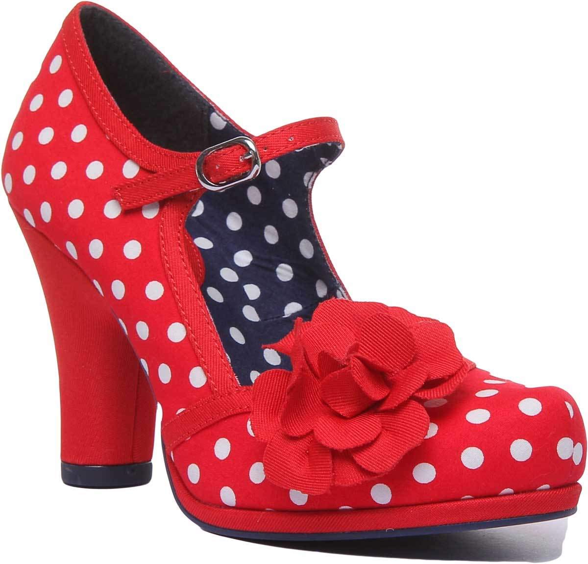 ruby shoo red polka dot shoes