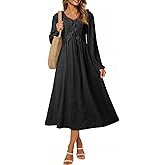 Dokotoo Maxi Dresses Fashion Clothing Fall Dresses 2025 Casual Long Sleeve Wedding Guest Sundress