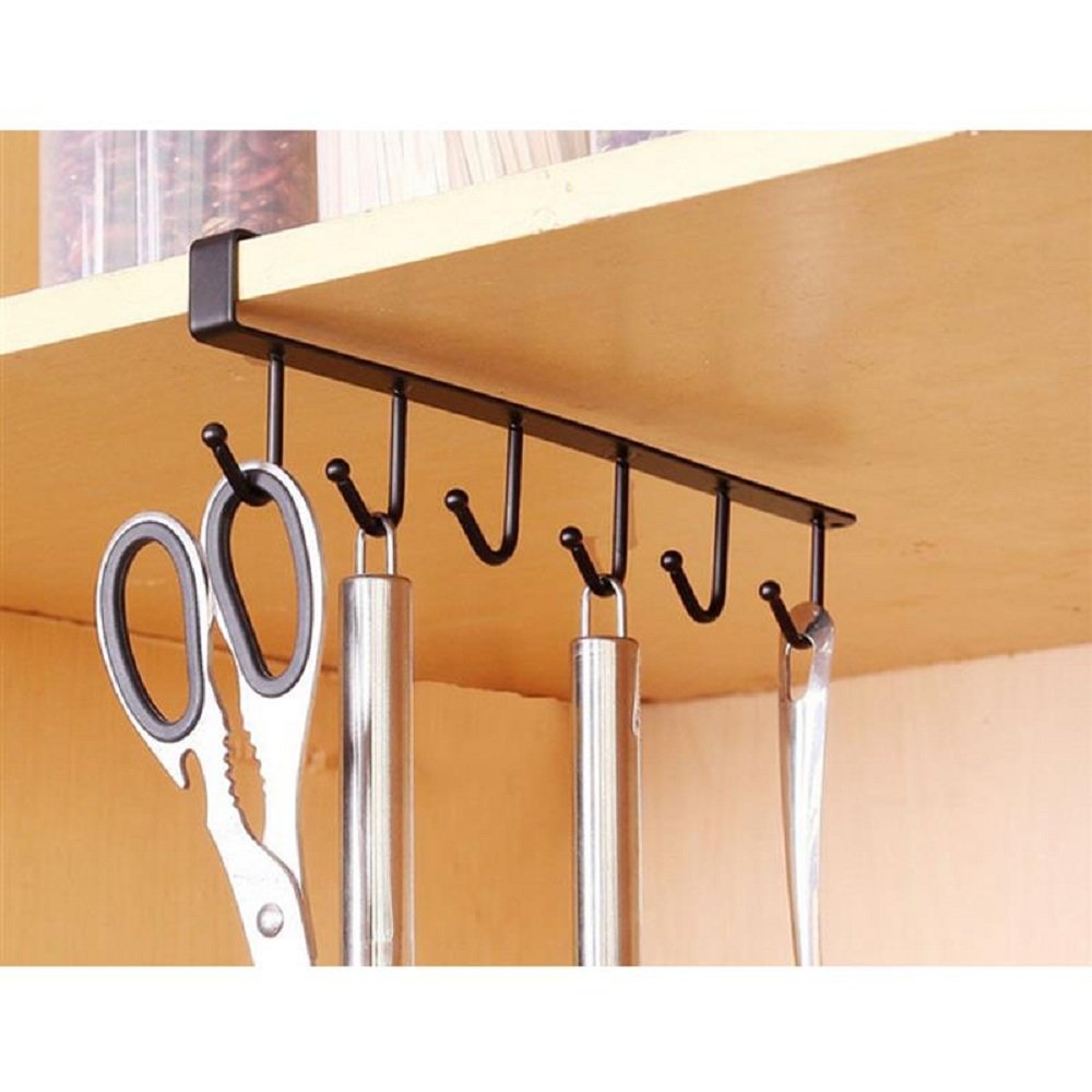Buy Desi Rang?¢ Under Shelf Hook for Cups, Mugs, Purses, Scissor, Spatula, Cloths, Belt Under