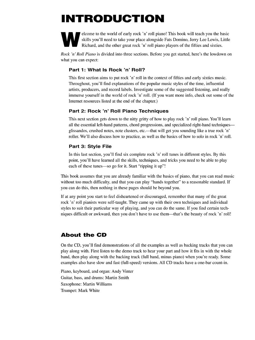 Rock'N'Roll Piano: The complete guide [With CD] (Hal Leonard Keyboard Style)