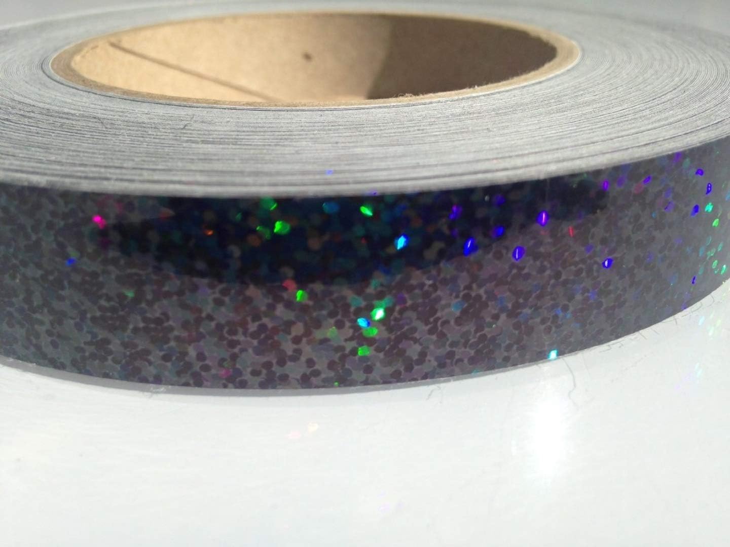 30 ft. roll of 3/4" Disco Sequin Black Galaxy Hula Hoop Craft Tape
