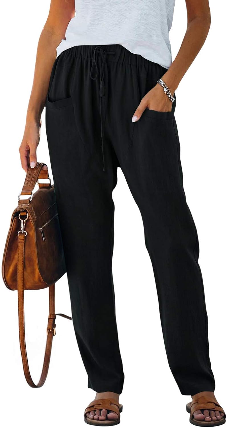 women's casual drawstring pants
