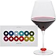 Graf Lantz - Wine-O's Merino Wool Felt Round Wine Marker Set - Wine Glass Identifier - Drink Markers - Wine Charms - Wine Gifts for Women - Boho, Home Decor, Vacation Essentials - 12 Count, Rainbow