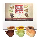 Edible Cookie Cups - 6 Delicious flavors: Dark
