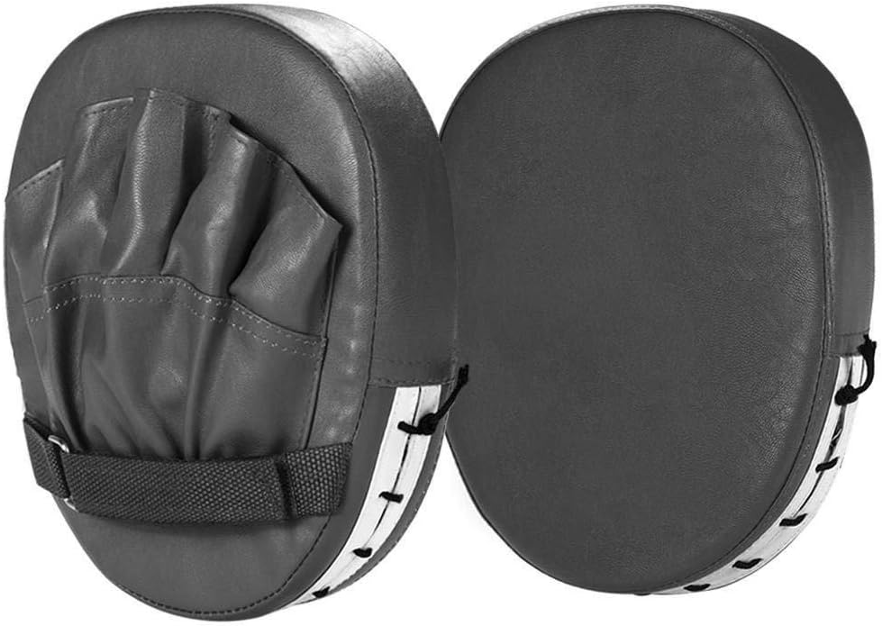 ATNKE 2PCS Boxing Pads Training Gloves PU Leather Punching Kicking Palm Pad Hook & Jab Strike Pads Target Mitt Glove for Focus Train of Karate/MMA/UFC