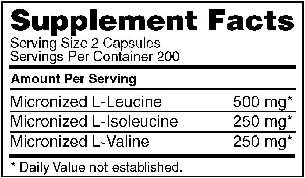 Optimum Nutrition Instantized BCAA Capsules, Keto Friendly Branched Chain Essential Amino Acids, 1000mg, 400 Count: Health & Personal Care