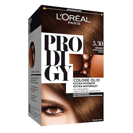 Loréal Paris Colorazione Permanente Per Capelli Prodigy 53 Bronzo Castano Chiaro Dorato