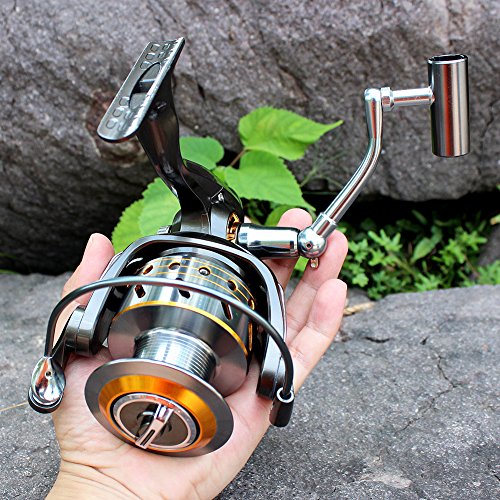 Sougayilang Fishing Reel with Left Right Interchangeable Collapsible
