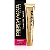 Dermacol - Full Coverage Matte Foundation with SPF 30, Waterproof Foundation for Oily Skin, Acne, & Under Eye Bags, Long-Lasting Makeup, 30g - Shade 207