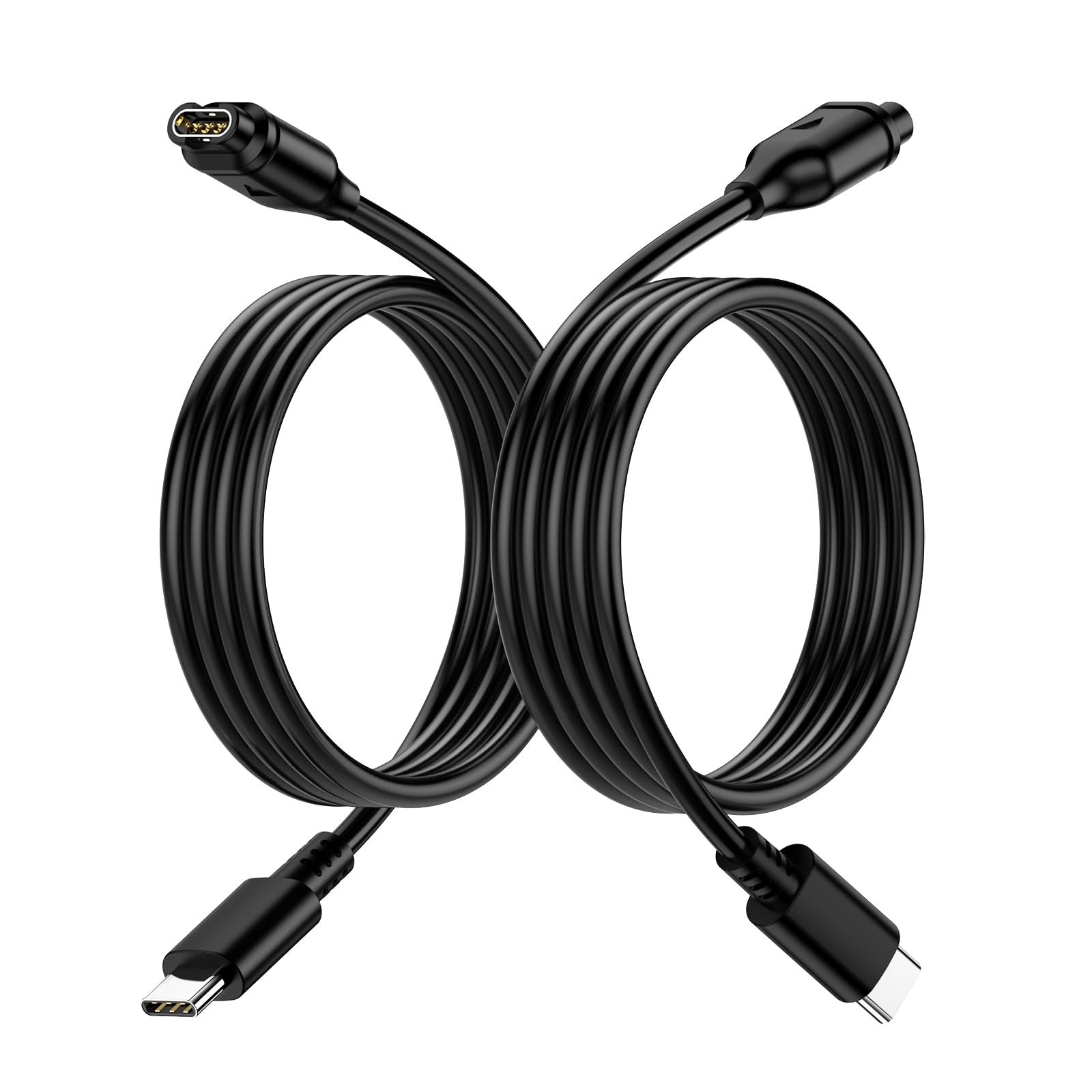 USB C Charger Cable for Garmin Fenix 7 7S 7X 6S 6X Pro,Forerunner 965 945 265 265S 255S 245,Venu 2 Plus 2S Sq2, Vívoactive 3 4 4S,Approach S62 S60,Instinct 2 2S 2X Type C for Garmin watch cable 2 Pack