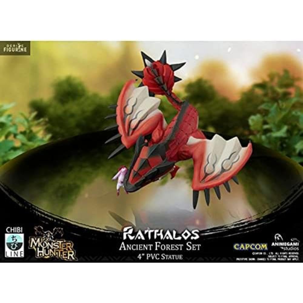 Monster Hunter Animegami Chibi PVC Figurine (Rathalos), Red