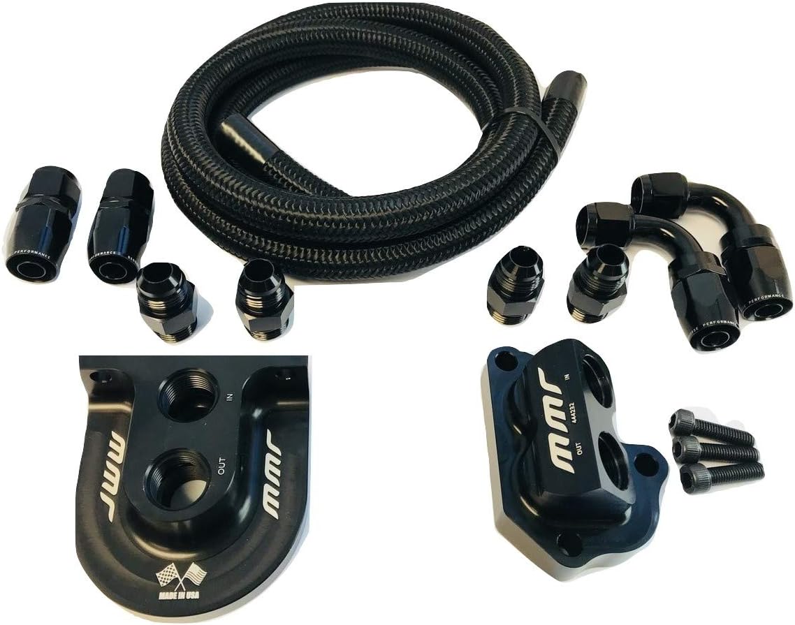MMR Oil Filter Relocation Kit Compatible with Ford 5.0/5.2