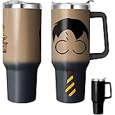 40 Oz Tumbler With Handle and Straw, Reusable Stainless Steel Travel Mug Keeps Drinks Cold & Hot, Leak Proof Insulated Tumbler for Water, Iced Coffee or Iced Tea for Woman Girl