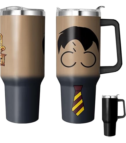 Pyramid International Harry Potter (The Dark Arts) 1200 ml beker met rietje en deksel, dubbelwandige vacuüm-isolatie, houdt dranken tot 11 uur koud en 7 uur warm