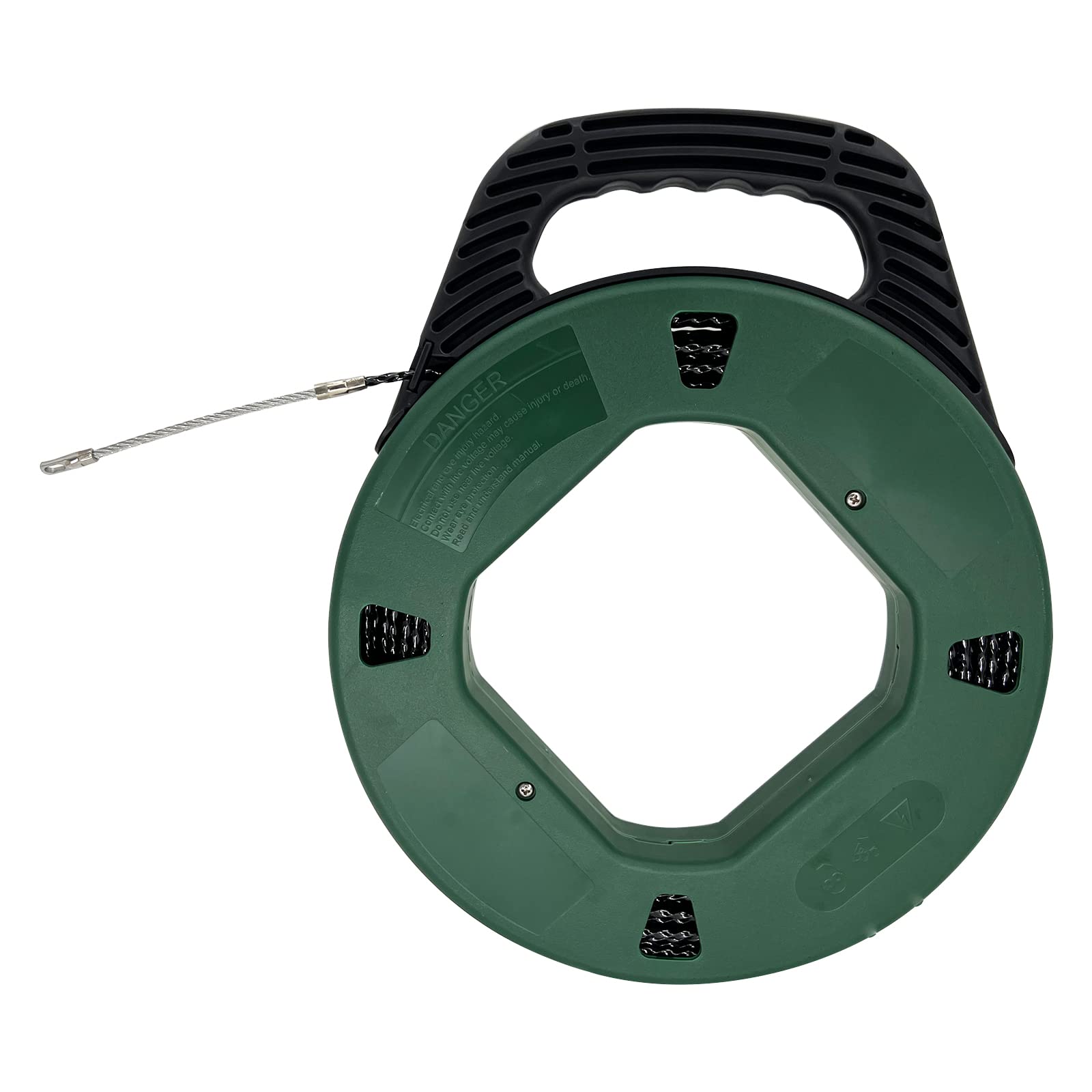 IRSCorp 4.3mm 100ft Fish Tape Reel Cable Puller Cable Rods Kit 30m PET Electrical Cable Puller Through Wall Wire Guide Device Threader Fish Cable Fastener — image 1