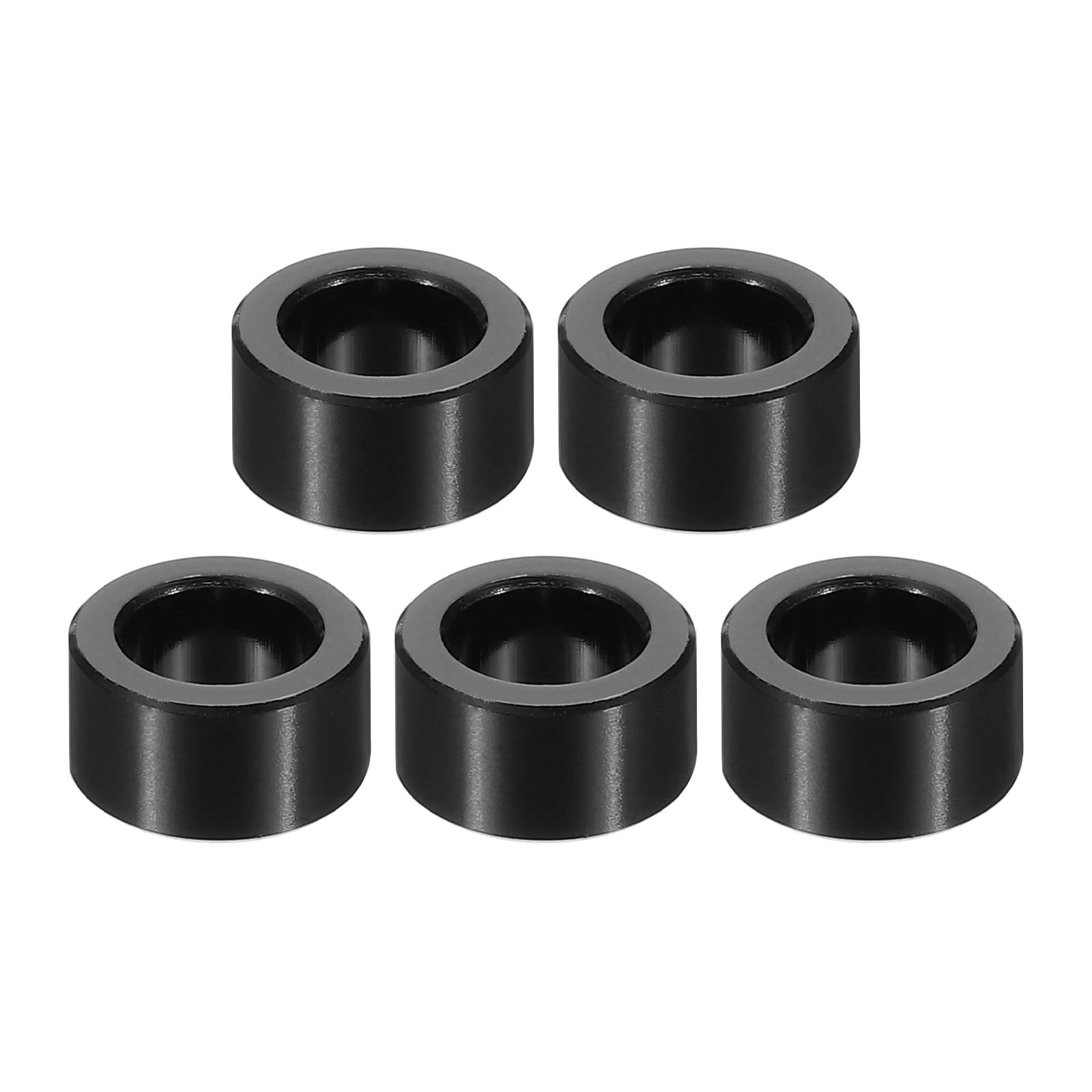 PATIKIL M8 Aluminum Spacers, 5 Pcs Metal Spacer Aluminum M8 x 1/2" OD x 1/4" L Aluminum Spacer Screw Standoff Round for 5/16" or M8 Screw Bolts