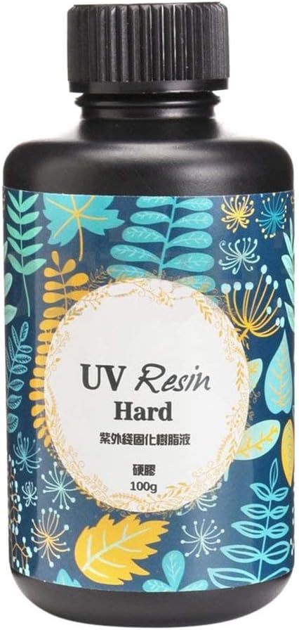 geshiglobal10/15/25/60/100/200g UV Resin Hard Glue Ultraviolet Transparent LED DIY Tools - 100g