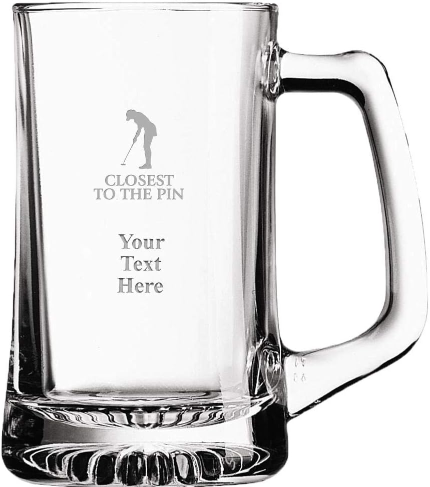 Custom Golf Beer Mug, 14 oz Personalized Golf Tournament
