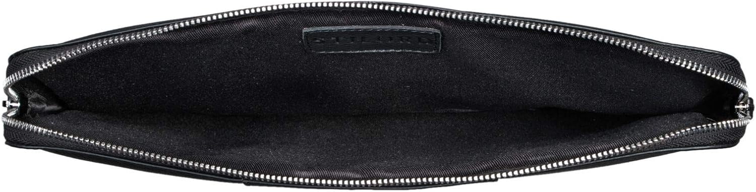 STILORD "Wilson" Leather Laptop Sleeve 13.3 Inch for MacBook Vintage Case Cover Organizer for 13 and 14 inch Tablet iPads Notebook A4 in Genuine Leather Colour:Black - Image 4