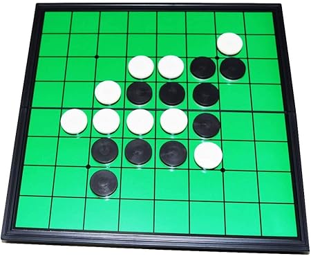 Amazon Reversi チェス 10 10インチ ボード64ピース ボード戦略ゲーム ブラック ホワイト チェス オセロチェス リバーシブル チェス おもちゃ