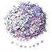 Shappy Star Confetti Star Table Confetti Stars Sequin for Party Wedding Supplies, 45 Grams, Silvery