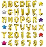 HOPIC 組み合わせ 自由 バルーン 風船 飾り付け イベント 装飾 [ アルファベット ] ( ゴールド：R )